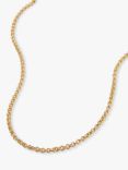 Edge of Ember Rolo Chain Necklace, Yellow Gold