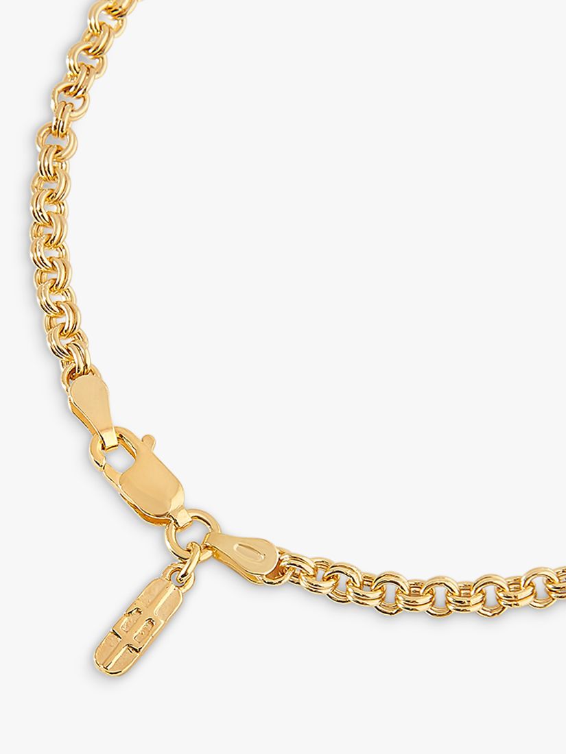 Buy Edge of Ember Rolo Chain Bracelet, Yellow Gold Online at johnlewis.com