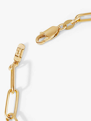 Edge of Ember Chunky Paperclip Chain Bracelet, Yellow Gold