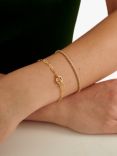 Edge of Ember Chunky Box Chain Bracelet, Yellow Gold