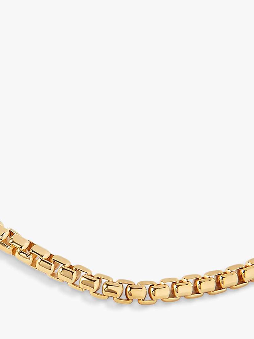 Buy Edge of Ember Chunky Box Chain Bracelet, Yellow Gold Online at johnlewis.com
