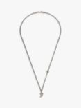 BARTLETT LONDON Men's Tooth Pendant Necklace, Silver