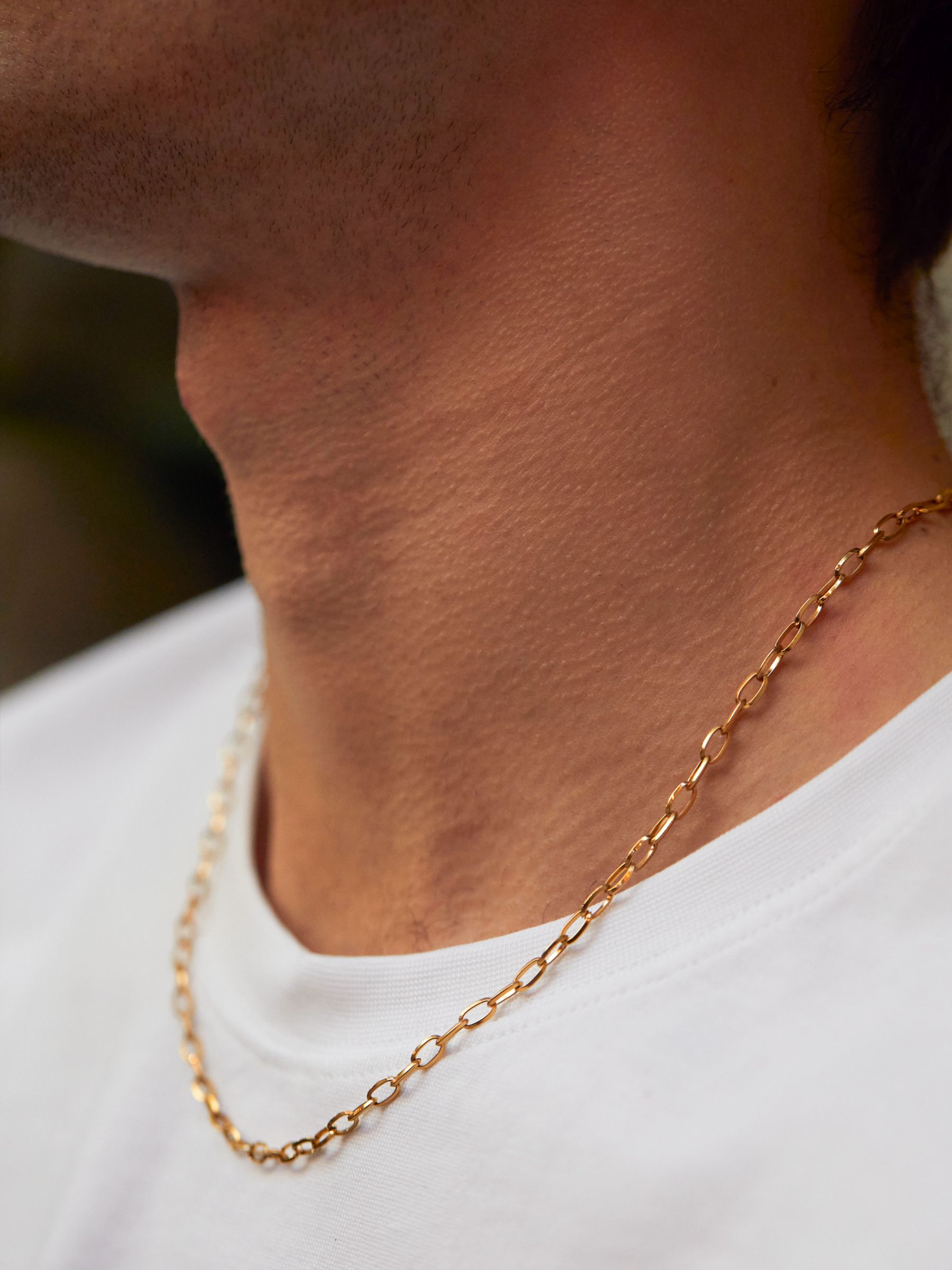 Buy BARTLETT LONDON Men's Paperclip Chain Necklace Online at johnlewis.com