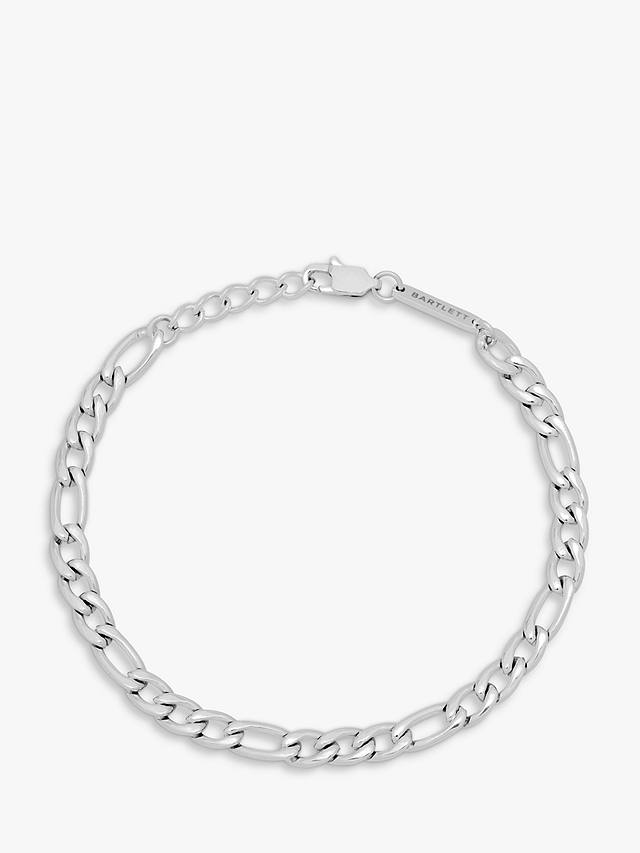 BARTLETT LONDON Men's Figaro Chain Bracelet, Silver