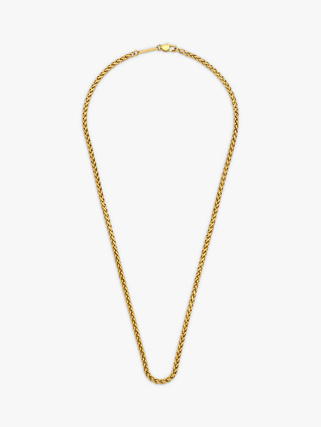 BARTLETT LONDON Men's Spiga Chain Necklace, Gold
