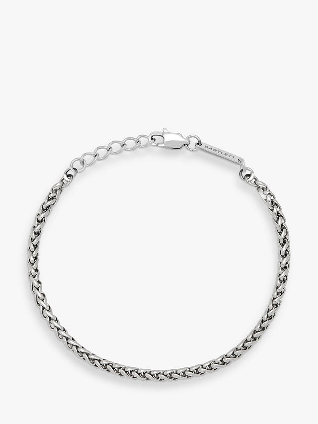 BARTLETT LONDON Men's Spiga Chain Bracelet, Silver