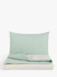 John Lewis ANYDAY Spots Reversible Toddler Pure Cotton Duvet Cover and Pillowcase Set, Mist