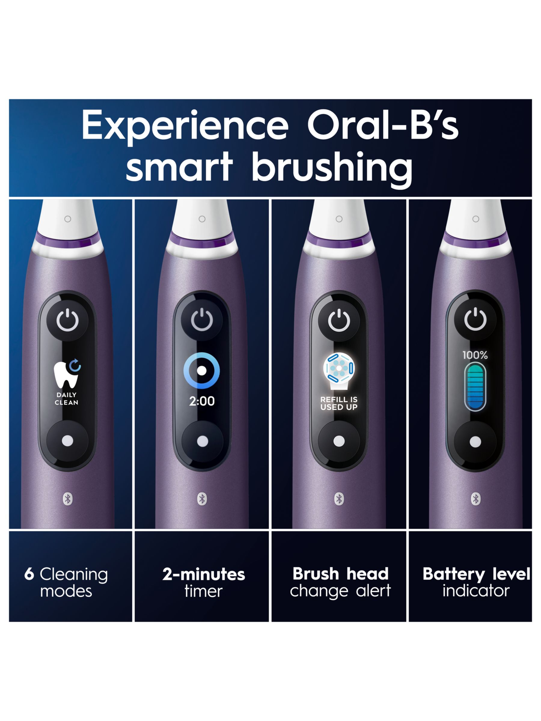 Oral-B iO8 Electric Toothbrush, Violet