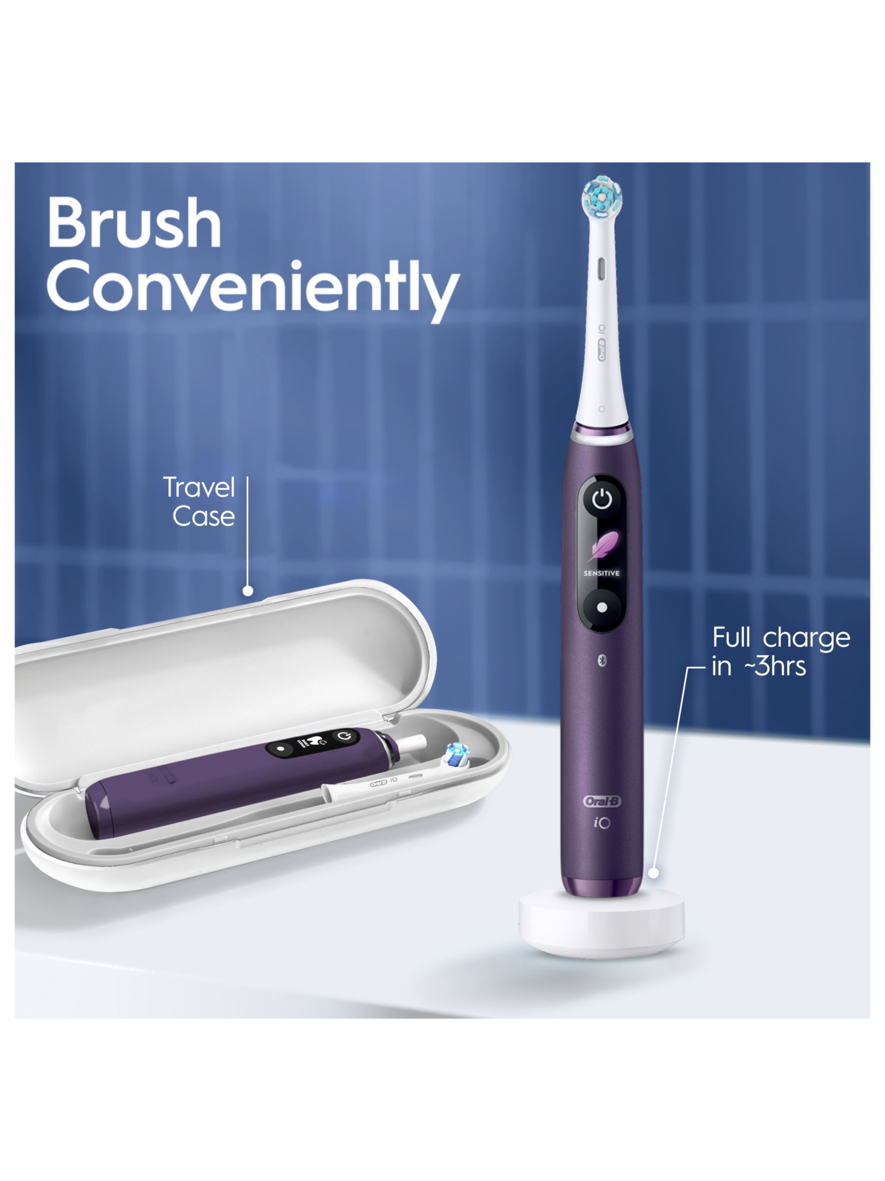 Oral-B iO8 Electric Toothbrush, Violet