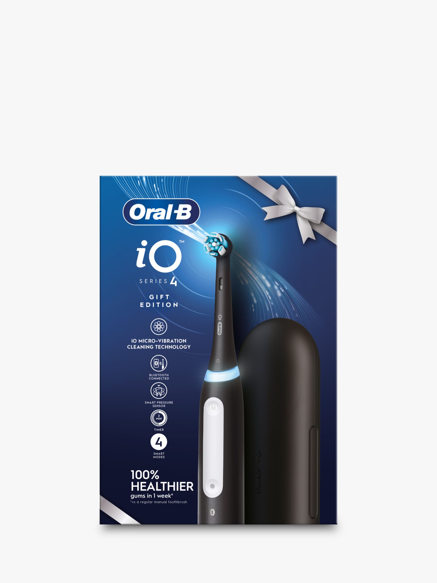 Oral-B iO4 Electric Toothbrush & Travel Case, Black