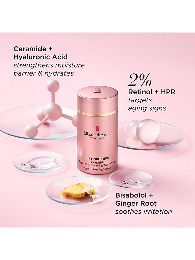 Elizabeth Arden Retinol + HPR Ceramide Rapid Skin-Renewing Water Cream, 50ml 7