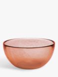 John Lewis Orangery Glass Serve Bowl, 15cm, Orange