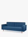 John Lewis ANYDAY Quilted Large 3 Seater Sofa Bed, Dark Leg, Navy