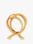 Eclectica Vintage 18ct Gold Plated Textured Knot Brooch, Dated Circa 1960s