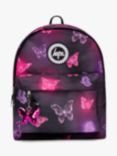 Hype Kids' Chrome Glow Butterfly Backpack, Pink/Multi