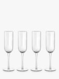 Luigi Bormioli Jazz Glass Champagne Flute, Set of 4, 210ml, Clear