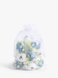 John Lewis Mini Bee & Floral Eggs Hanging Decoration, Pack of 12, Multi