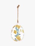 John Lewis Large Glass Floral Hanging Eggs, Pack of 4