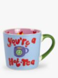 Eleanor Bowmer 'You're A Hot-Tea' Bone China Mug, 300ml, Multi