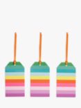 John Lewis Stripe Luggage Gift Tags, Pack of 3, Multi