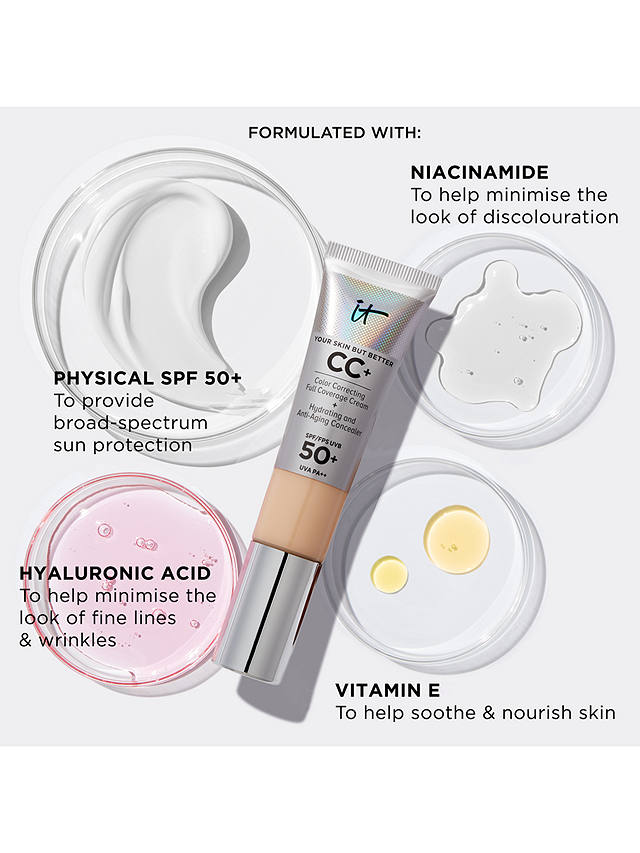 IT Cosmetics Your Skin But Better CC+ Cream with SPF 50+ Supersize, Light 4