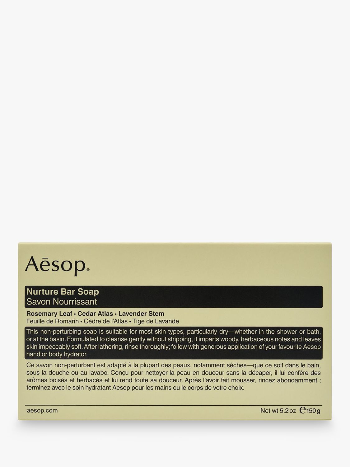Aesop Nurture Bar Soap, 150g 2