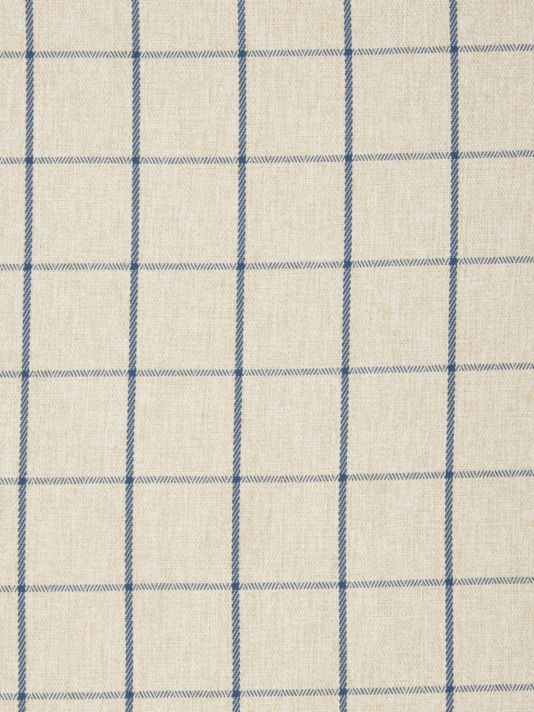John Lewis Classic Check Furnishing Fabric, Lake Blue