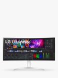 LG 40WP95CP-W UltraWide 5K2K UHD Curved Monitor, 40”, White