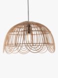 John Lewis Aria Rattan Ceiling Shade, Natural