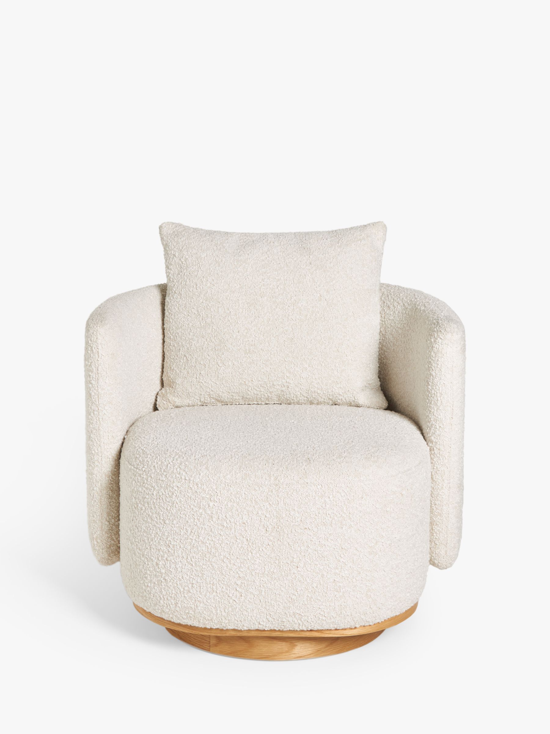 Piro Range, John Lewis Piro Armchair, Cream Natural Boucle