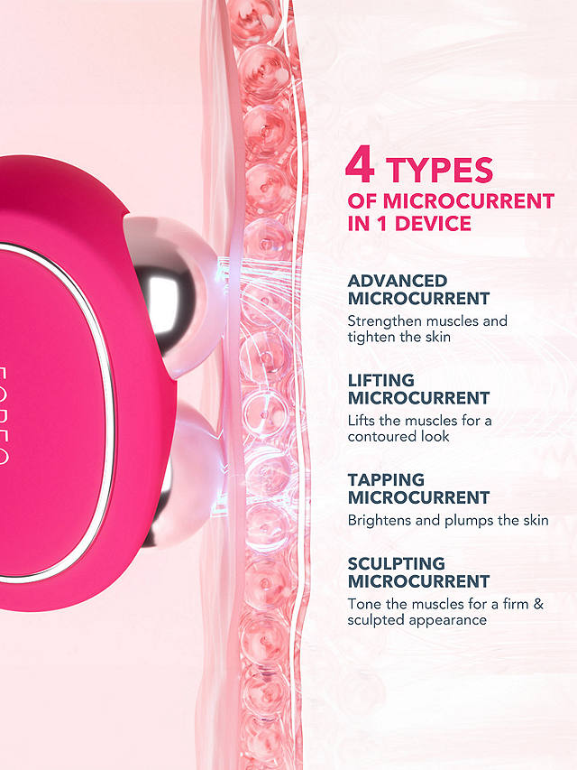 FOREO BEAR™ 2 Advanced Microcurrent Full-Facial Toning Device, Fuchsia 3