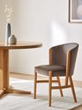 John Lewis Drift Dining Chair, Oak/Mink