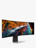 Samsung Odyssey G9 LS49CG954SUXXU Dual QHD OLED Curved Ultrawide Gaming Monitor, 49", White