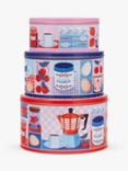 Printer Johnson Retro Kitchen Nesting Cake Tins, Set of 3, Multi