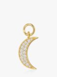 Sif Jakobs Jewellery White Zirconia Hoop Charm, Gold
