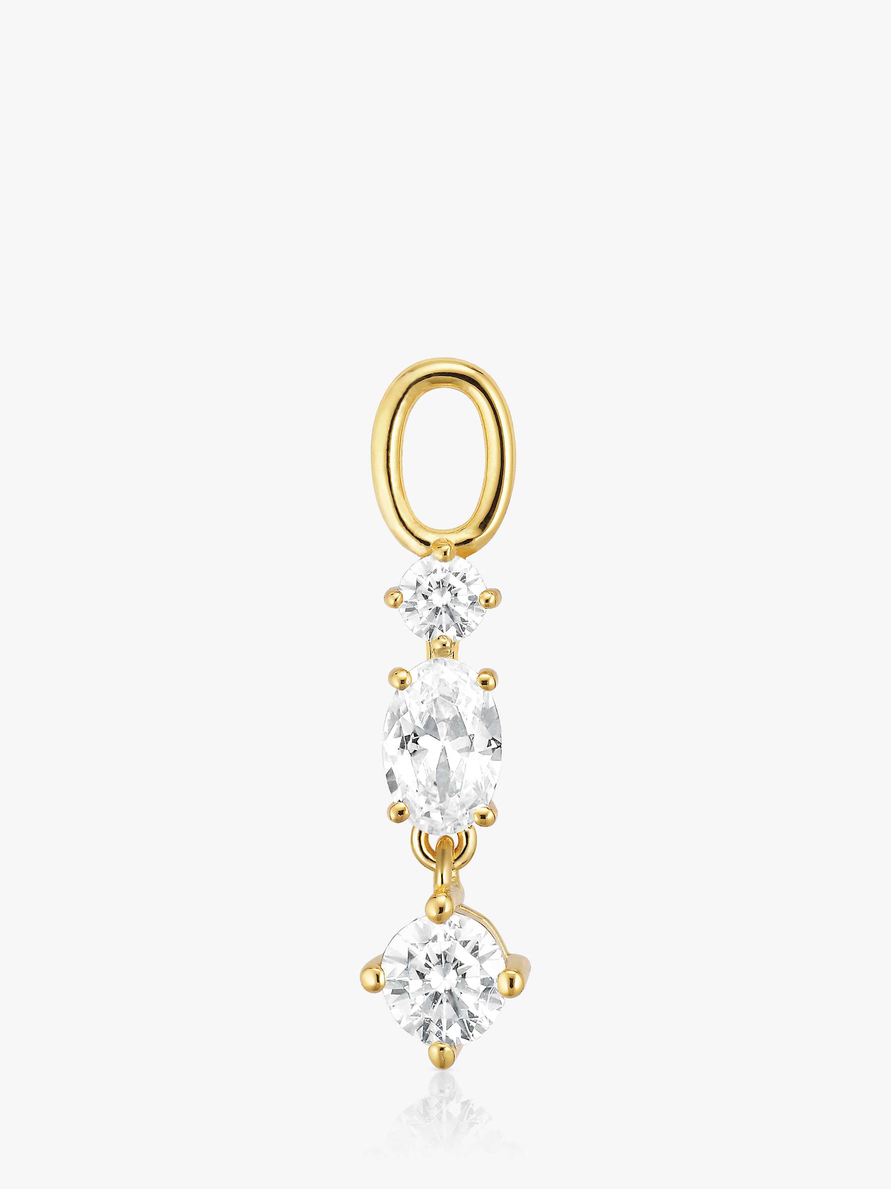 Buy Sif Jakobs Jewellery White Zirconia Charm, Gold Online at johnlewis.com