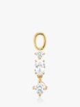 Sif Jakobs Jewellery White Zirconia Charm, Gold
