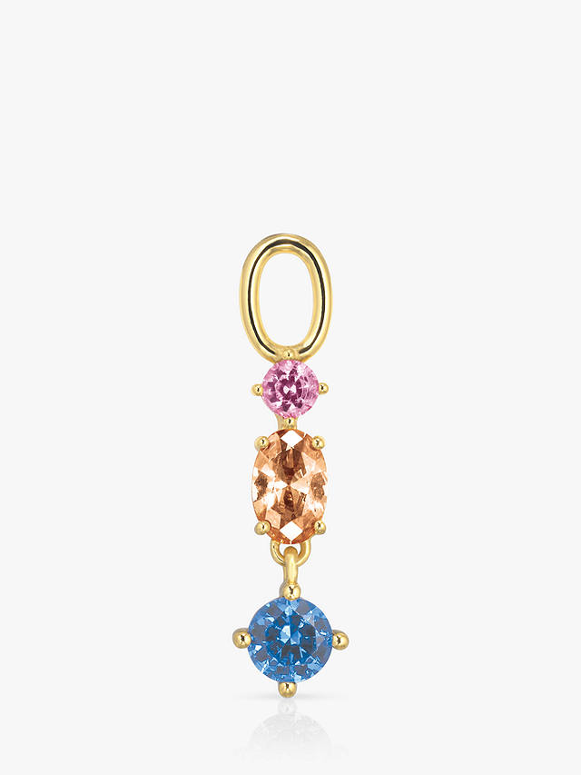 Sif Jakobs Jewellery Multicoloured Zirconia Charm, Gold