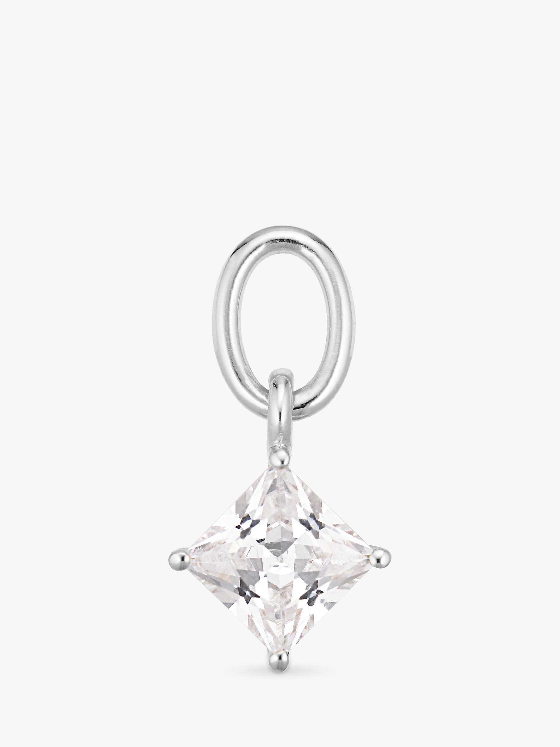 Buy Sif Jakobs Jewellery White Cubic Zirconia Charm, Silver Online at johnlewis.com