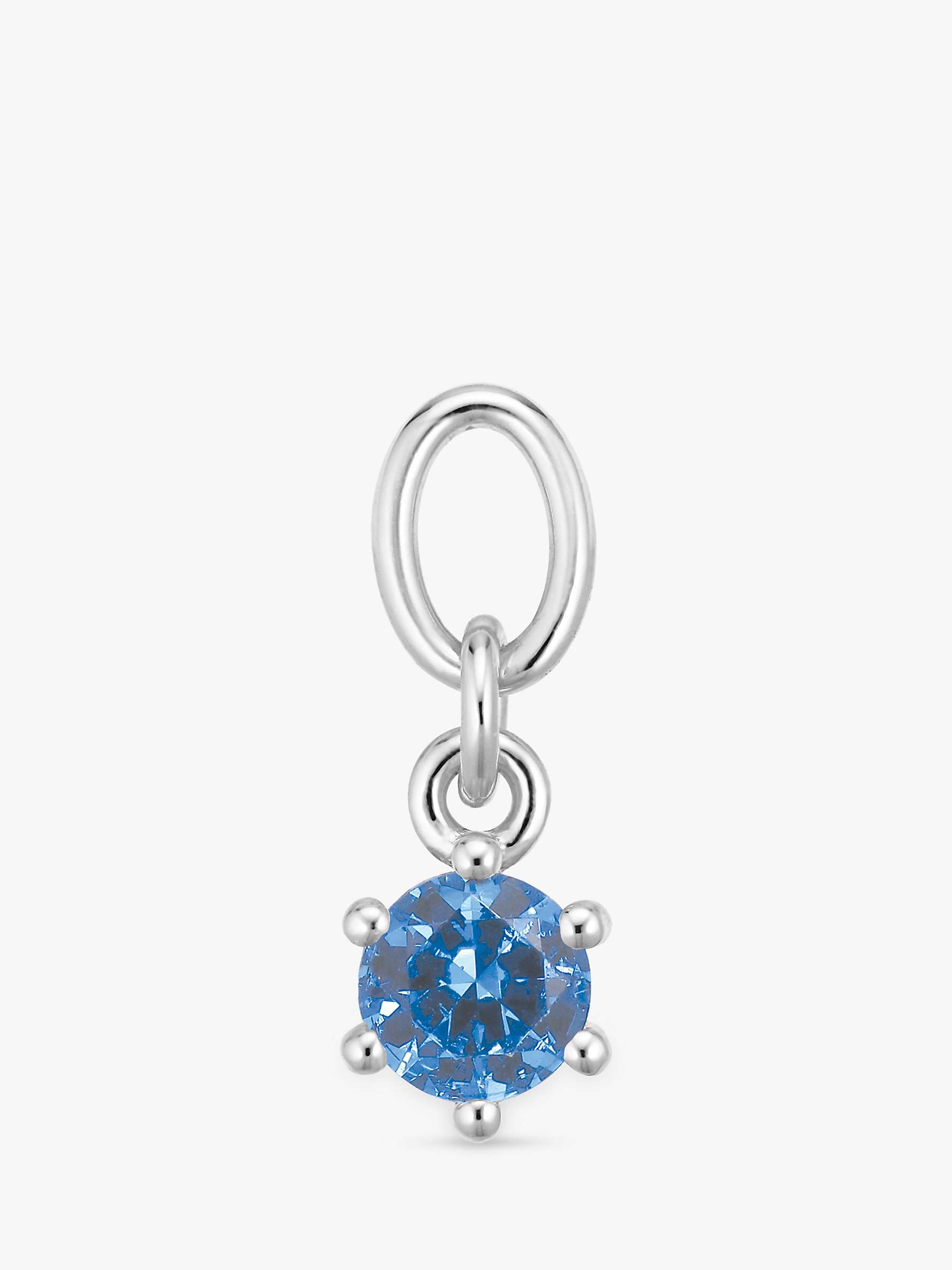 Buy Sif Jakobs Jewellery Cubic Zirconia Earring Charm, Silver/Blue Online at johnlewis.com