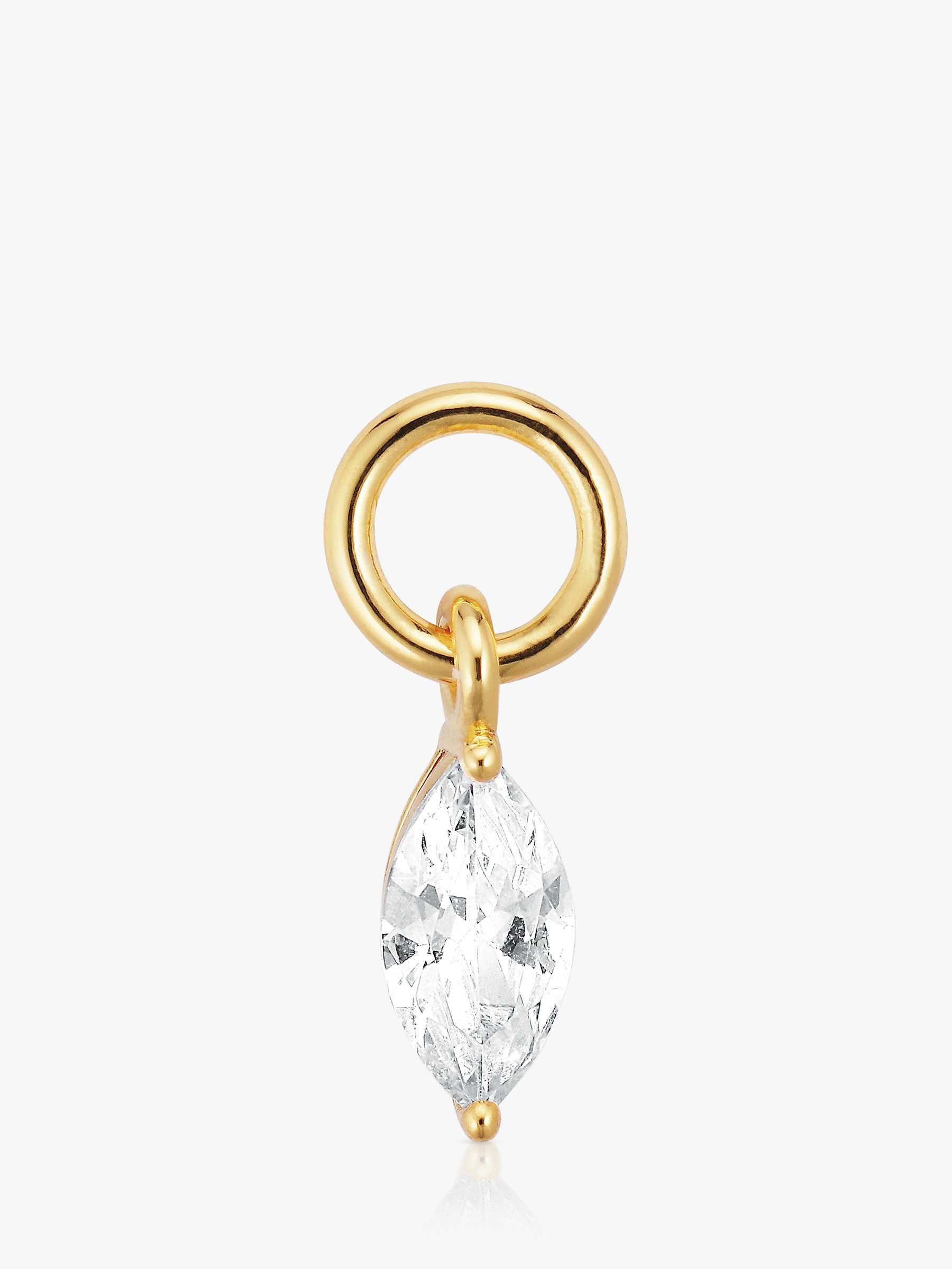 Buy Sif Jakobs Jewellery White Cubic Zirconia Charm, Gold Online at johnlewis.com