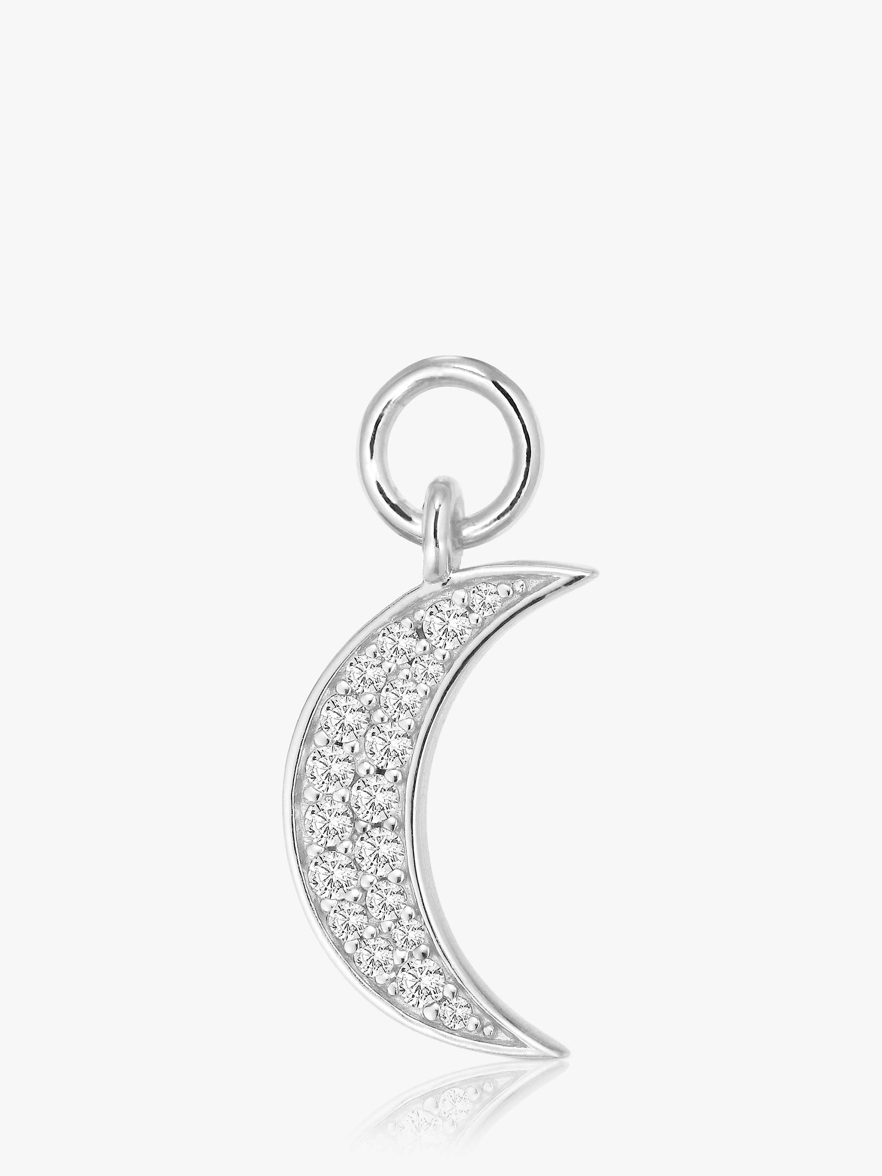 Buy Sif Jakobs Jewellery White Zirconia Hoop Charm, Silver Online at johnlewis.com