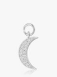 Sif Jakobs Jewellery White Zirconia Hoop Charm, Silver
