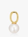 Sif Jakobs Jewellery Freshwater Pearl Hoop Charm, Gold