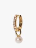 Sif Jakobs Jewellery Freshwater Pearl Hoop Charm, Gold