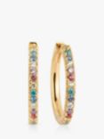 Sif Jakobs Jewellery Multicoloured Cubic Zirconia Hoop Earrings, Gold