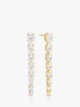 Sif Jakobs Jewellery Cubic Zirconia Drop Earrings, Gold/Clear