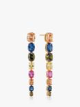 Sif Jakobs Jewellery Cubic Zirconia Drop Earrings, Gold/Multi