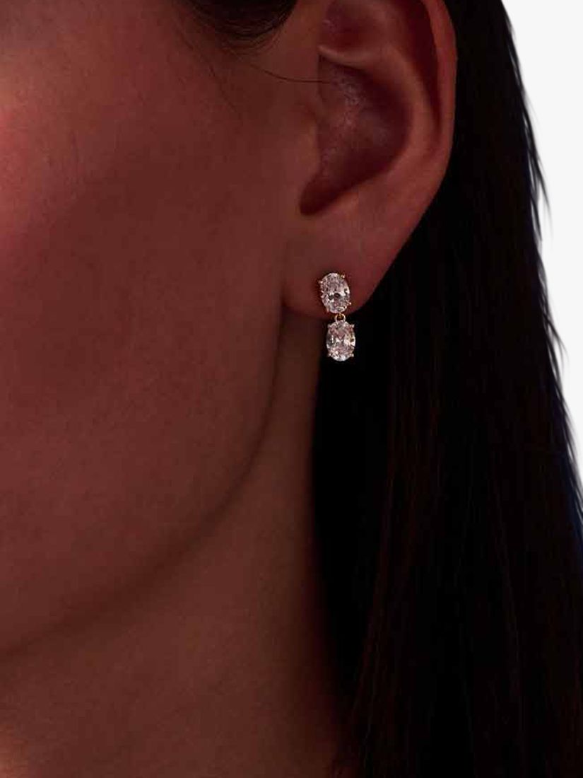 Buy Sif Jakobs Jewellery Cubic Zirconia Oval Drop Earrings Online at johnlewis.com
