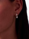 Sif Jakobs Jewellery Cubic Zirconia Oval Drop Earrings, Silver